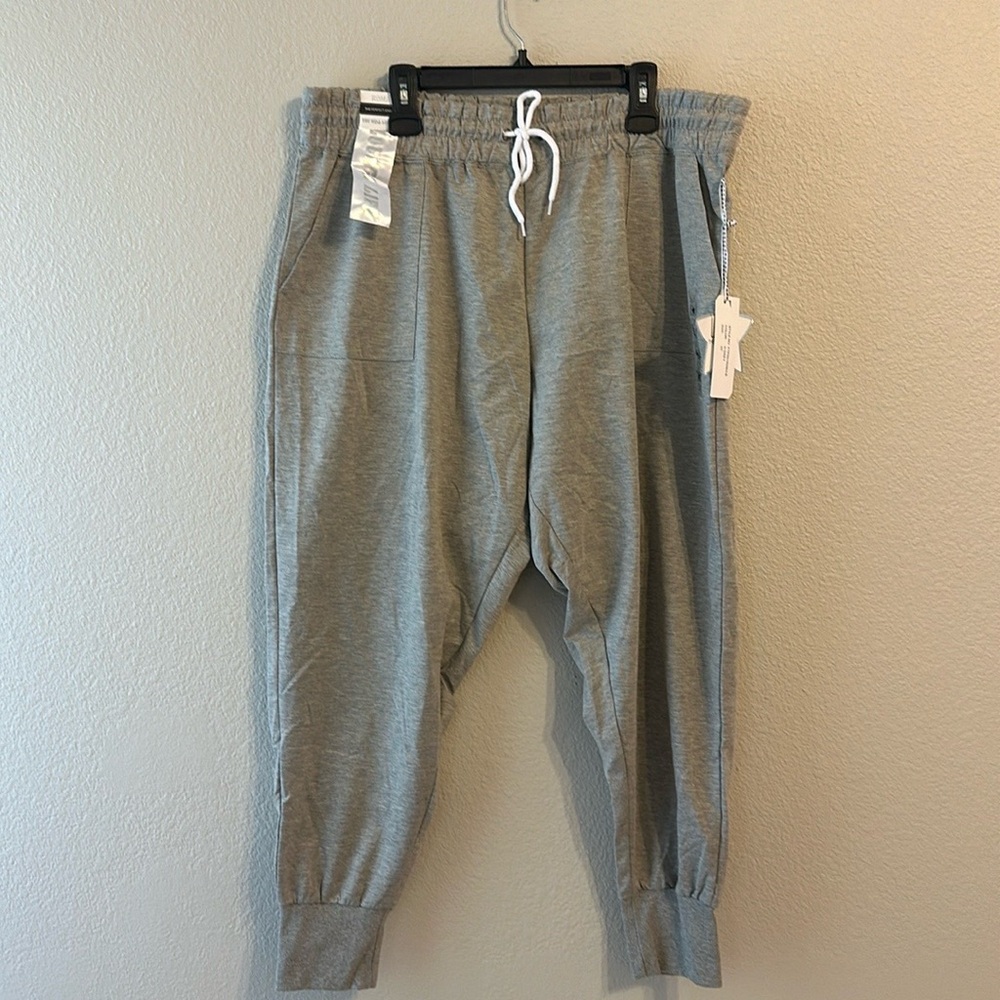 Roma concept women's by rosee perfect pants athletic fleece jogger grey size 3X